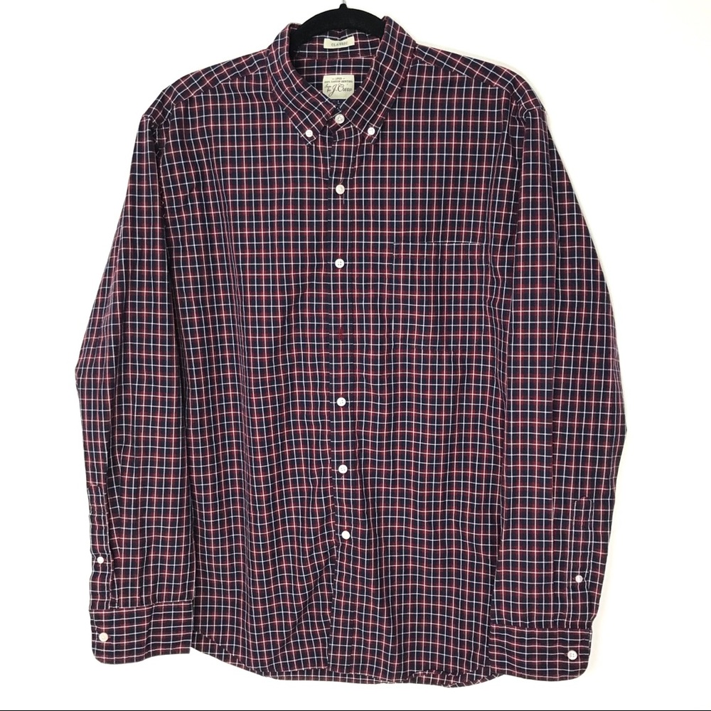 J Crew Large Classic Secret Wash Button Down Shirt